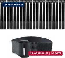 20 Pack (12 x 1 Inch) Reusable Fastening Cable Straps,Adjustable Multi-Purpose H picture
