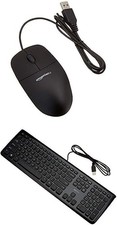 Amazon Basics Keyboard and 3-Button USB Mouse Combo HK3069 - Black picture