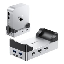ANYOYO Mac mini M4 Dock with 10Gbps 8TB NVMe SSD Enclosure, Silver picture