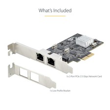 StarTech PR22GI-NETWORK-CARD 2-Port 2.5G Ethernet RJ45 PCIe x2 Network Card picture