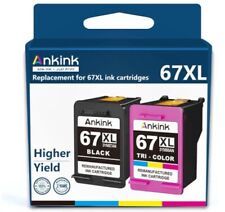#088  Ankink 67XL Ink Cartridge Replacement For HP Ink 67 XL HP67 Black Color... picture