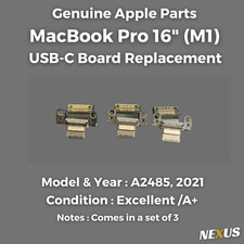 Apple MacBook Pro 16 inch A2485 2021 USB C Board Replacement OEM Genuine A+ picture