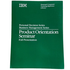 IBM Product Orientation Seminar Foil Presentation 1984 Business Management Sales picture