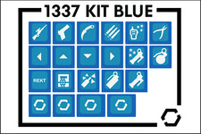 New DSA Overcast Artisan Custom Keycap Set Drop Mass Counter Strike 1337 Kit picture