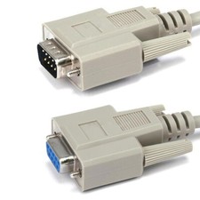 3ft 10ft 25ft 50ft DB9 Male to DB 9 Female Extension Printer Cable Serial RS232 picture