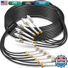 YUTIANHOME 15m 6 Core OM3 MMF LC-LC Outdoor Armored Fiber Cable 10Gb 50/125um picture