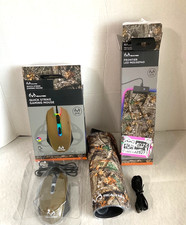 REALTREE Frontier LED Mousepad and Quick Strike Gaming Mouse NEW picture