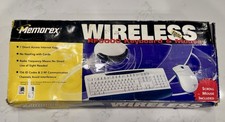VINTAGE NOS MEMOREX RF5700 RF WIRELESS MULTIMEDIA KEYBOARD MOUSE COMBO 2001 picture