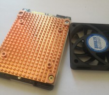 2.5 Inch HDD Hard Disk Solid SSD Pure Copper Radiator Fin Heatsink + Cooling Fan picture