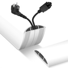 Floor Cord Cover, Cable Protector, 0.63W x 0.31H inches, Wire Cover for Exten... picture
