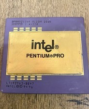 Intel Pentium Pro 200MHz SL23M 256KB Socket 8 Gold CPU BP80521200 Vintage picture