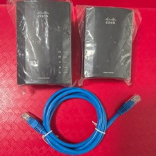 New CISCO Linksys Powerline Ethernet Extender Set of 2 - PLW400/PLE400 picture