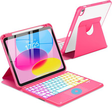 Touchpad Keyboard Case for Ipad (A16) 11Th 10Th Generation, 360 Rotation Cover w picture