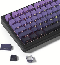 Double Shot PBT Keycaps Set,Shine through Keycaps 60% 75%,OEM Profile Keyboard K picture