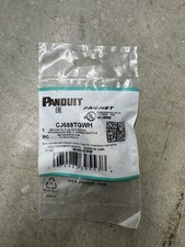 10 Panduit CJ688TGWH Mini-Com TX6 Plus Cat6 RJ45 Jack Modules White New picture