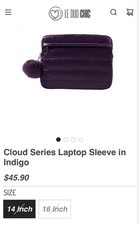 Le duo chic Puffer Laptop Bag Dimensions: ( 15.0 x 10.6 x 0.8 inches) picture