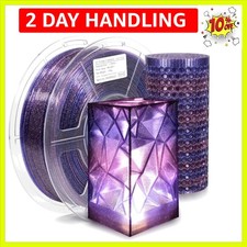 3D Printer Filament Clear PLA, Multicolor Transparent Transition Glitter Fila... picture