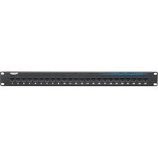 Black Box CAT6 Feed-Through Patch Panel Unshielded 24-Port JPM818A picture