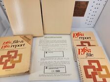 Vintage 1985 pfs File & pfs Report for Apple Macintosh Box & Manuals picture