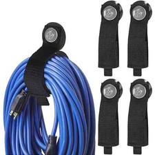 4PCS Magnetic Cable Storage Straps Heavy Duty Extension Cord Holder Hooks picture