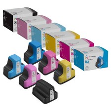 Reman Ink for HP 02 with Smart Chip (Blk, C, M, Y, Lt C, Lt M, 6-Pk) picture