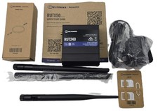Teltonika RUT240 4G LTE Industrial Wi-Fi Router Kit + Antennas & PSU (Pre-owned) picture