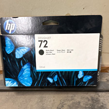 HP DesignJet 72 Genuine Original Inkjet Cartridge Matte Black 130ml picture