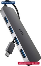 uni USB C to USB Hub Multiport Adapter, Aluminum 4 Ports USB C Splitter picture