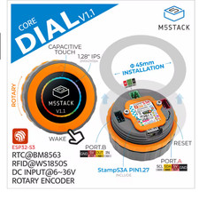 M5Stack Dial V1.1 ESP32-S3 Rotary Encoder 1.28