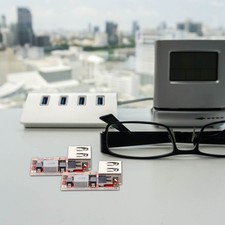 5Pcs Dc-Dc USB Charging Modules for Car Red Pcb Durable Buck Module 6-24V picture