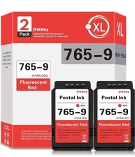765-9 Red Ink Cartridge 2 Pack for Pitney Bowes SendPro DM300c DM400c DM450c... picture