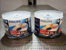 95 PHILIPS 8X DVD+R DL Dual Double Layer 8.5GB Logo Media Disc Cake Box/240mins picture