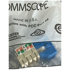 Commscope UNJ600-BL Uniprise Cat6 M-Series Modular Jack, Blue CC0020917/1 picture