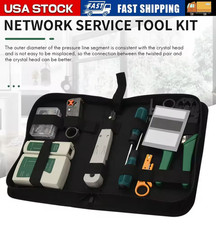 Network Tool Kit with RJ45 Crimper Cable Tester Strippers for Ethernet Cables picture