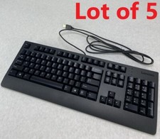 Lot( 5 ) Lenovo SK-8827 Traditional USB Wired Black Keyboards 00XH688 SIL18-W29 picture