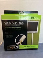 UT WIRE 10 FT WHITE PAINTABLE CORD CHANNEL HASSLE FREE CONCEALER HOME/BUSINESS picture