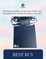 HP EliteDesk 600 G4 Intel Core i5 8th Gen. 8GB RAM 256 GB SSD Windows 11 Pro PC picture