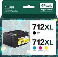 Forzik Ink Cartridges Compatible for HP 712 712XL Ink Cartridges T7-11 picture