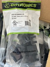 ORTRONICS TracJack 1-Port Blank Insert Module Black OR-42100002-00. Box of (20) picture