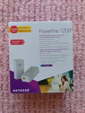Netgear PowerPoint 1200 + Extra Outlet Network Extender Ethernet Wired PLP1200 picture
