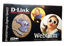 Vintage D-Link Webcam USB Digital Video Camera C-100 Windows 98/2000 *NEW Sealed picture