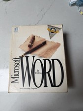 Vintage Microsoft Word for Windows 2.0 (1992) – Opened Old Stock – Rare picture