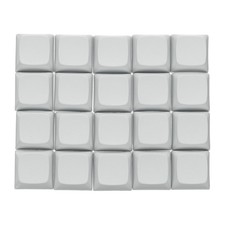 20Pcs PBT Keycap Set Mechanical Numeric Keypads for Keyboard Light Gray picture