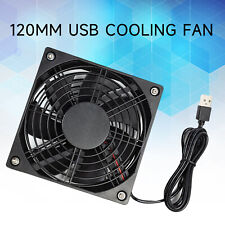 For Router Modem PC External Desktop 120mm USB Cooler Cooling Fan Stand 2000RPM picture