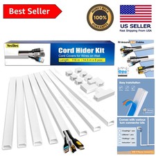 116in Cord Hider Kit - Paintable, Self-Adhesive Cable Covers for Home Elegance picture