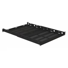 Video Mount Products 1U Vented Adjustable Four Post Rack Shelf ERS1U4P Video picture