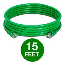 2 PCS Green Cat5e Patch Cable Cat5 Ethernet Cord RJ45 Connectors LAN UTP Wire picture