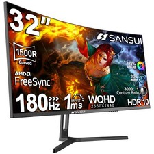 32-Inch Curved Gaming Monitor WQHD 2560 x 1440 180Hz Curved 1500R -1ms(OD), HDR picture