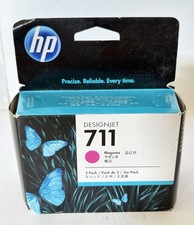 New Sealed OEM HP 711 3-pack 29-ml Magenta DesignJet Ink Cartridge, EXP:2017 picture