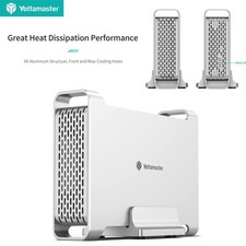 External Hard Drive Enclosure Silver 3.5